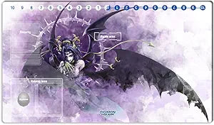 New DTCG Duel Playmat Digimon Diaboromon Trading Card Game TCG CCG Mat Pad + Free Bag (ZD002-528-K)