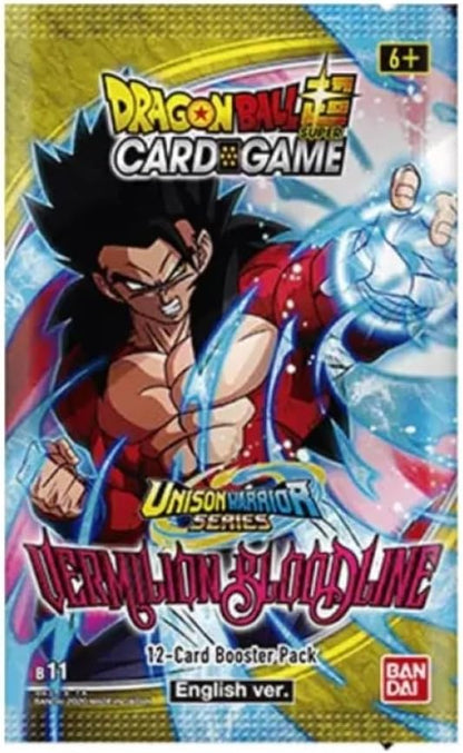 Toei Animation Dragon Ball Super Card Game - Box of 24 Vermilion Bloodline English Envelopes + Promo