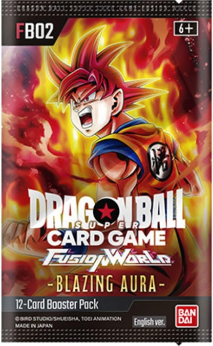 Blazing Aura FB02 Booster Pack - Dragon Ball Super Card Game - Fusion World