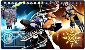 New DTCG Duel Playmat Digimon Diaboromon Trading Card Game TCG CCG Mat Pad + Free Bag (ZD002-528-K)
