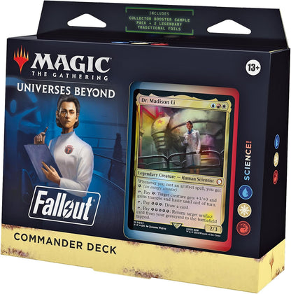 Magic: The Gathering Fallout Commander Deck Bundle – Includes All 4 Decks (1 Hail Caesar, 1 Scrappy Survivors, 1 Science!, and 1 Mutant Menace)