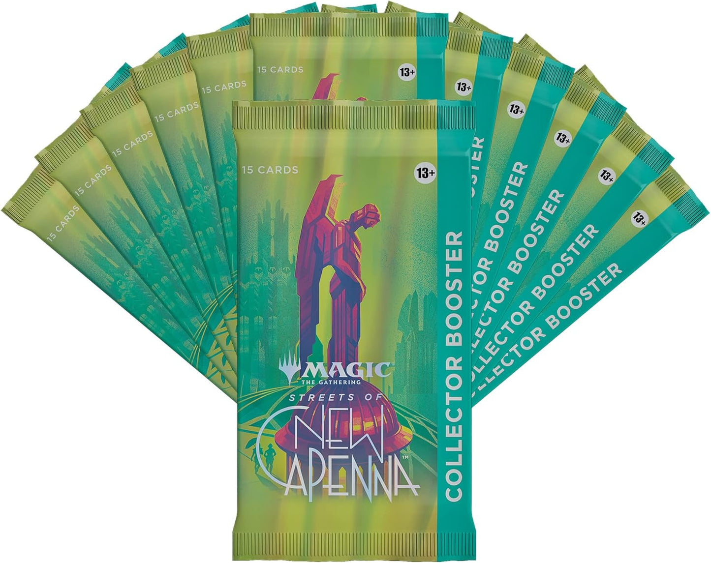 Magic: The Gathering Streets of New Capenna Collector Booster Box | 12 Packs + 1 Box Topper (181 Magic Cards)