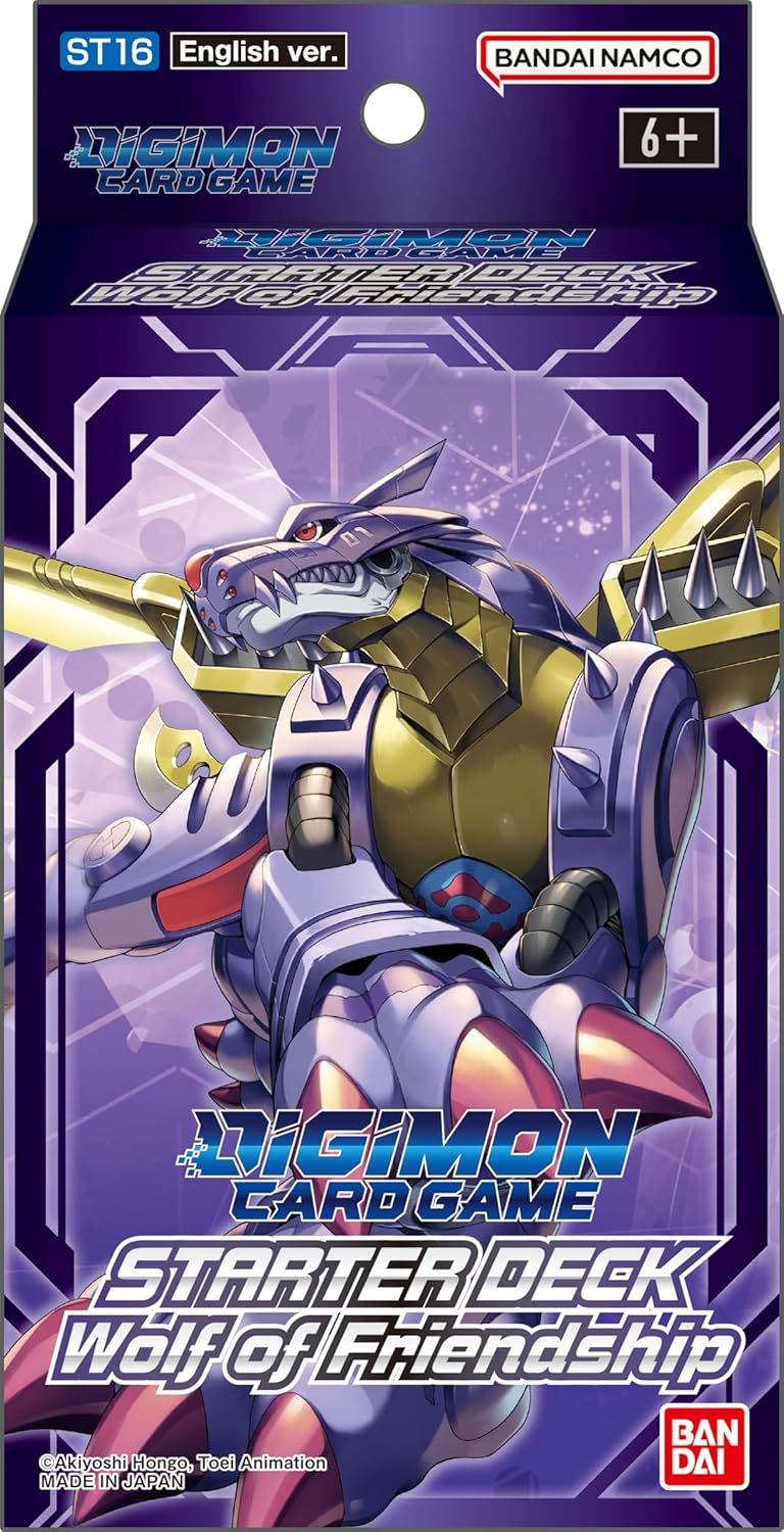BANDAI | Digimon Card Game: Starter Deck - Wolf of Friendship (ST16) | Card Game | Ages 6+ | 2 Players | 30 Minutes Playing Time