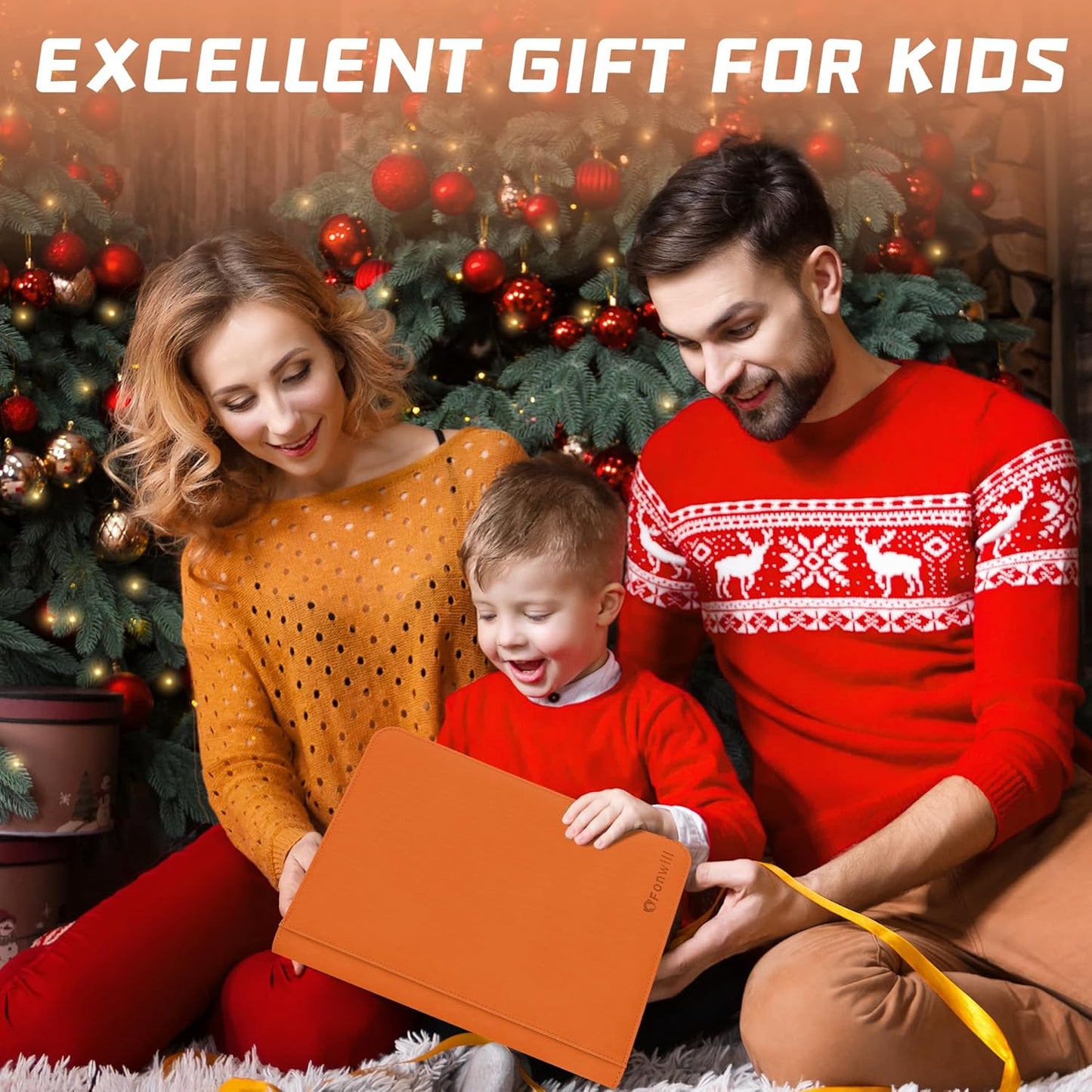 Trading Card Binder 9 Pocket, 360 Pockets Trading Card Holder Book, Premium PU Cover Zip Folder Binder, Side Loading Carrying Case Binder Album for TCG, MTG,Sports Cards, Game Cards (Orange-1)