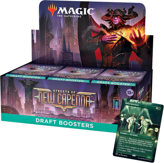 Magic: The Gathering Streets of New Capenna Draft Booster Box | 36 Packs + 1 Box Topper (541 Magic Cards)