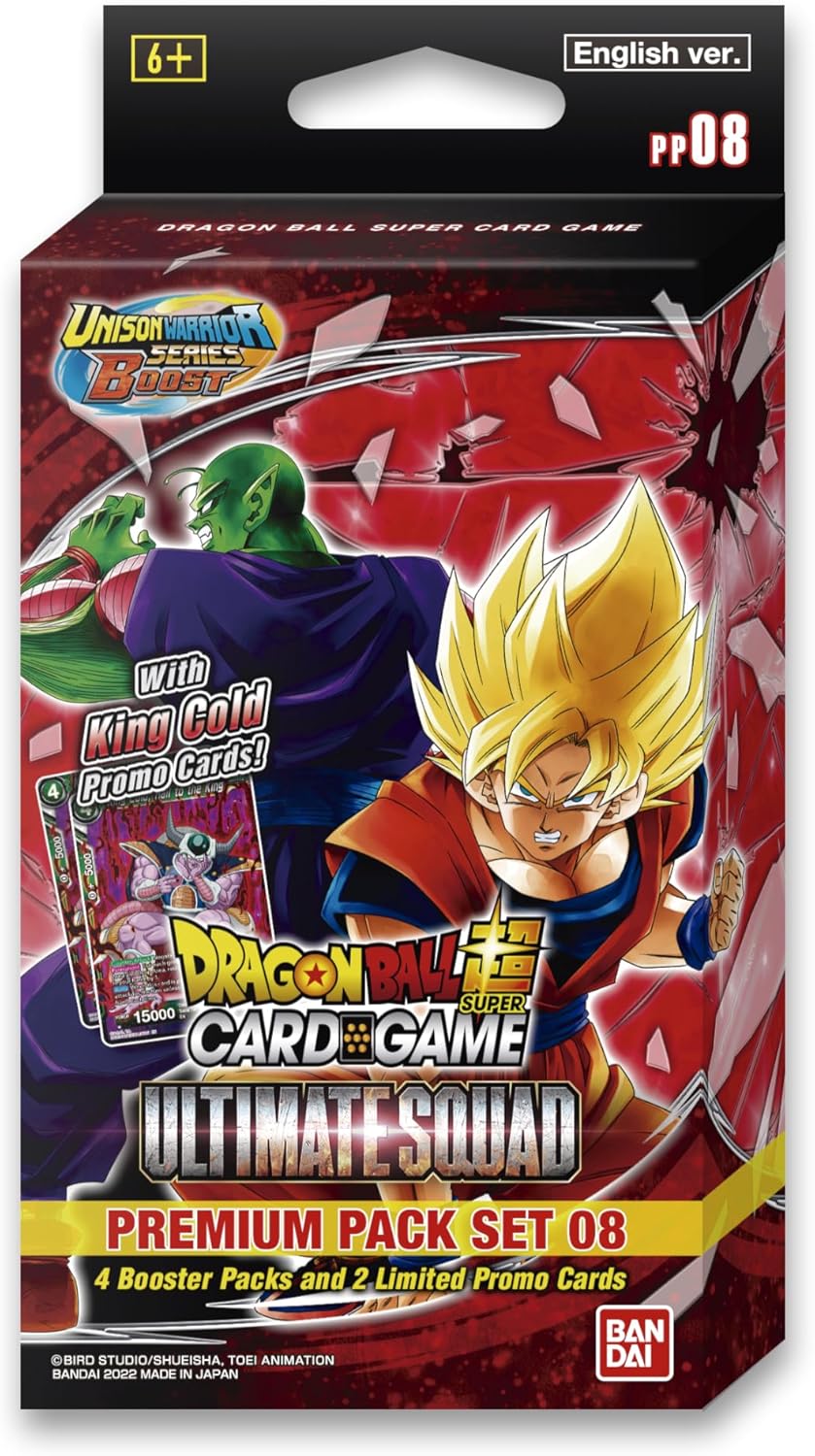 Bandai | Dragon Ball Super CG: Premium Pack Set 08 (PP08) | Card Game | Ages 6+ | 2 Players | 10 Minutes Playing Time