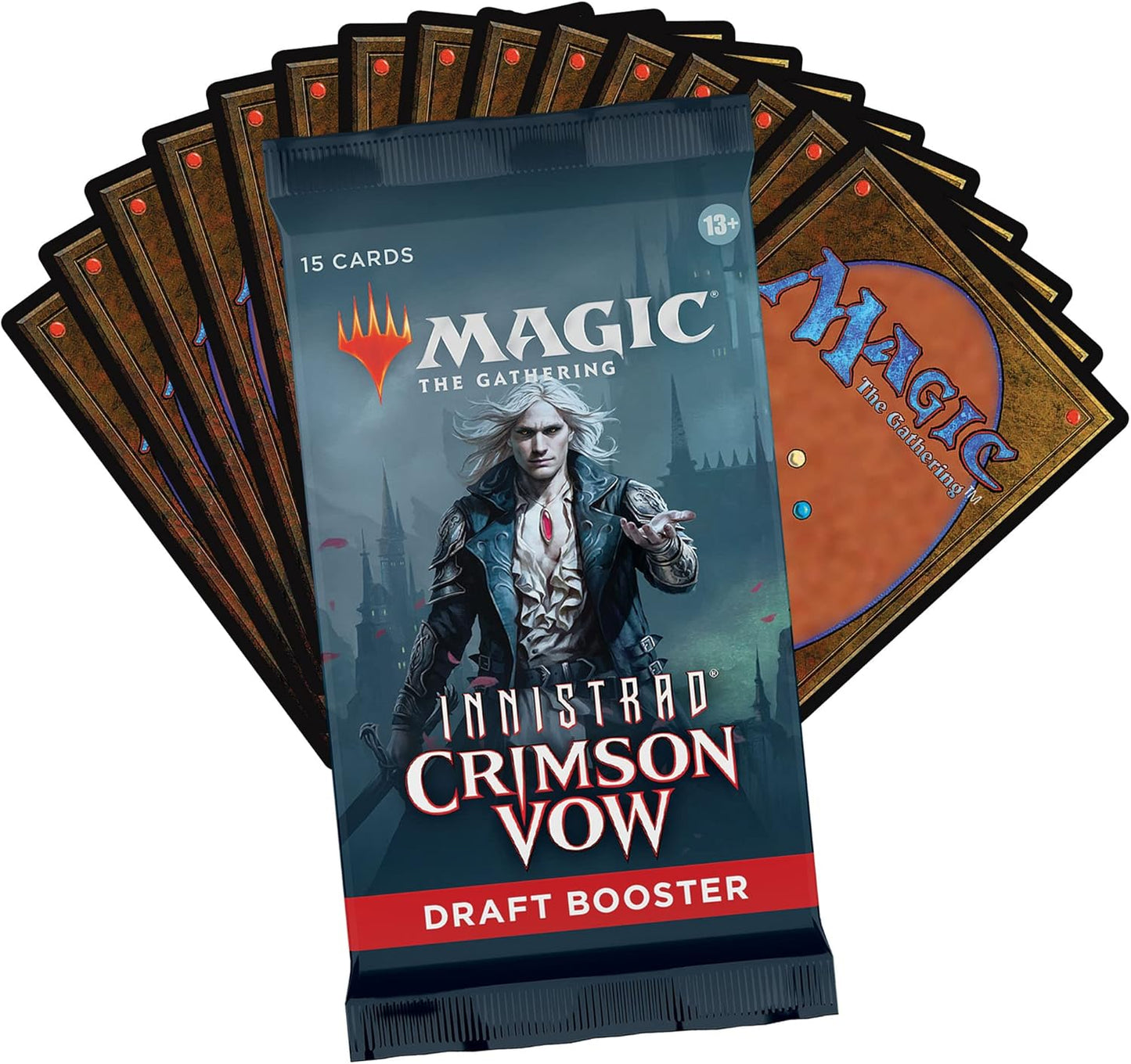 Magic: The Gathering Innistrad: Crimson Vow Draft Booster Box | 36 Packs + Dracula Box Topper (541 Magic Cards)