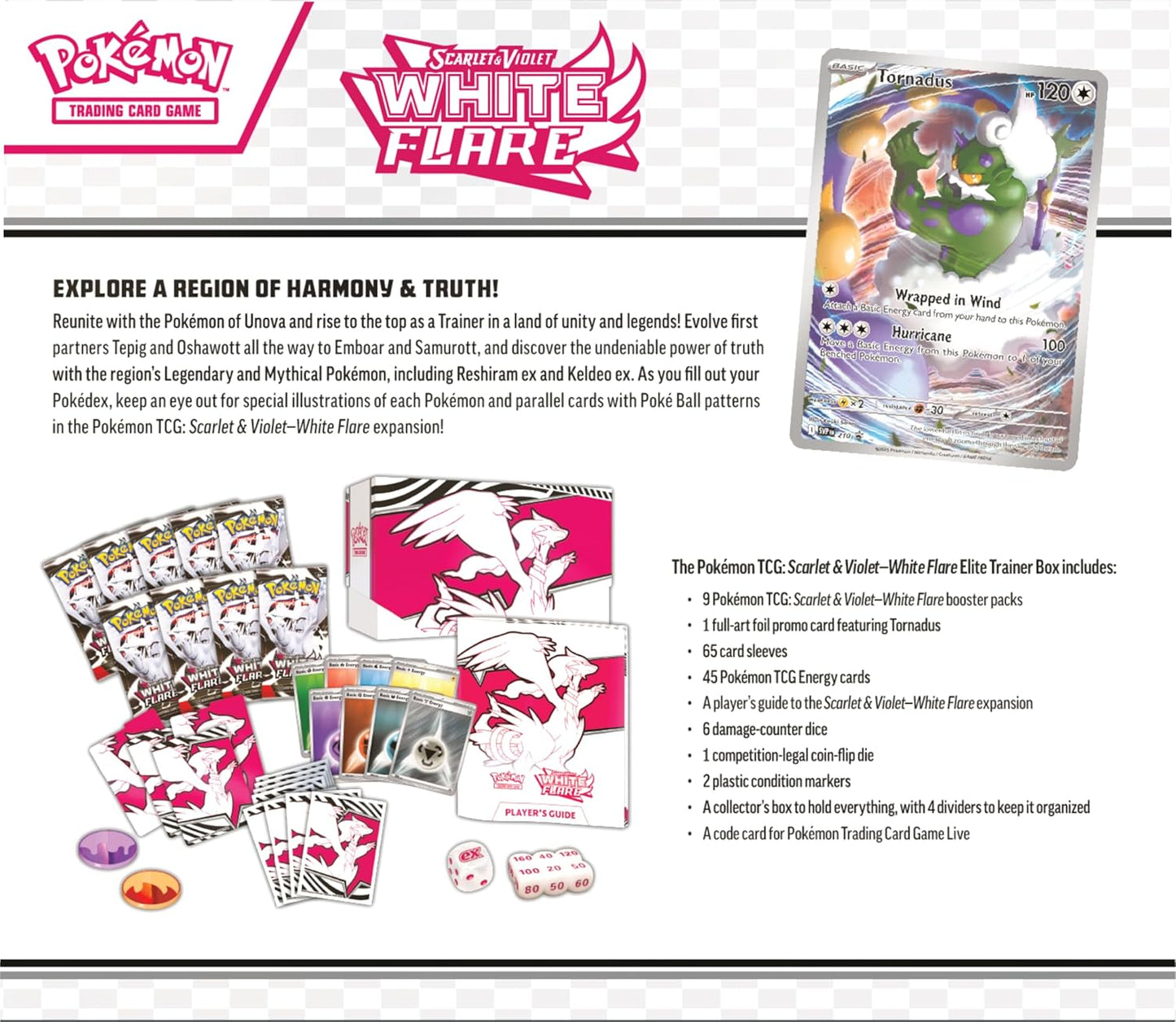 Pokemon TCG Scarlet & Violet 10.5 White Flare Elite Trainer Box