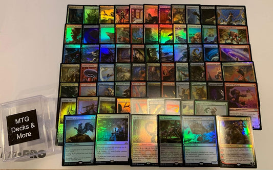 MTG Foil Collection - 70 Magic Cards: 1 Planeswalker, 5 Rares, Plus 64 More All Foil!