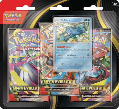 Pokemon TCG Mega Evolutions 1 Three Booster Blister