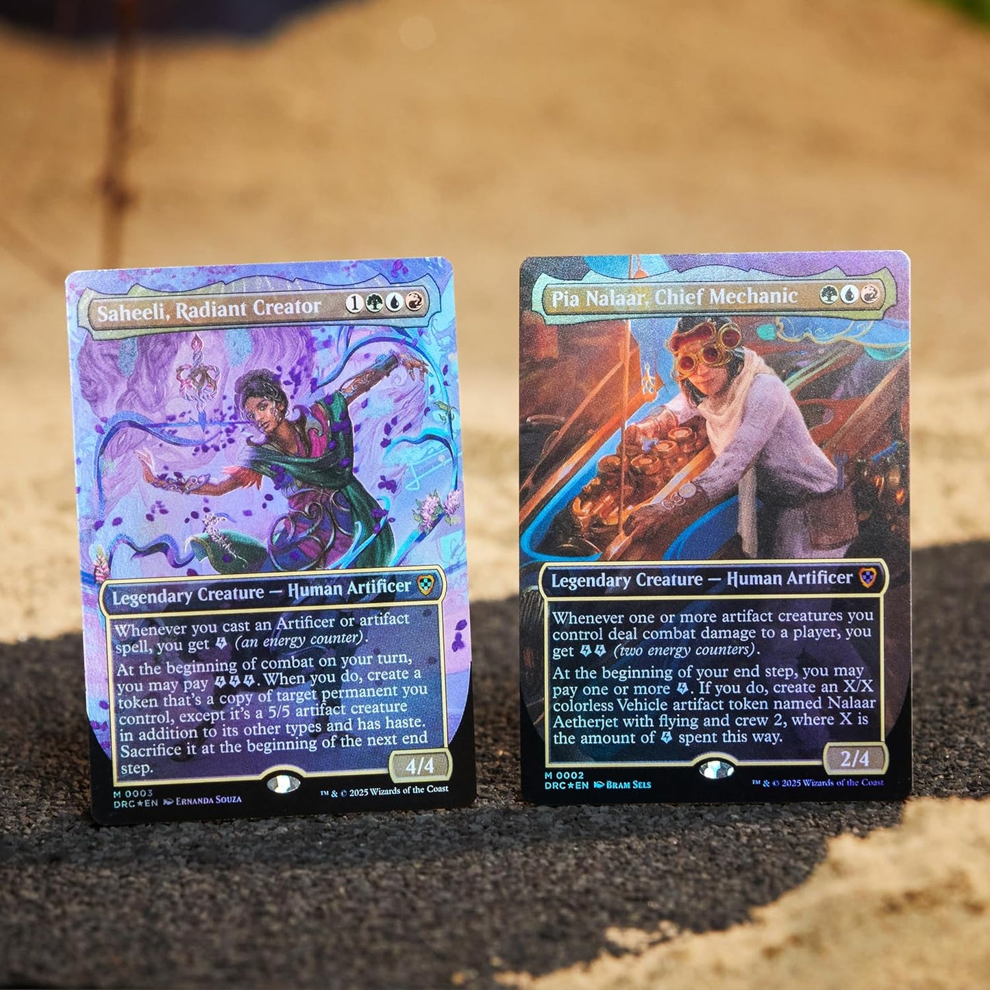 Magic The Gathering Aetherdrift Commander Deck - Living Energy (100-Card Deck, 2-Card Collector Booster Sample Pack + Accessories)