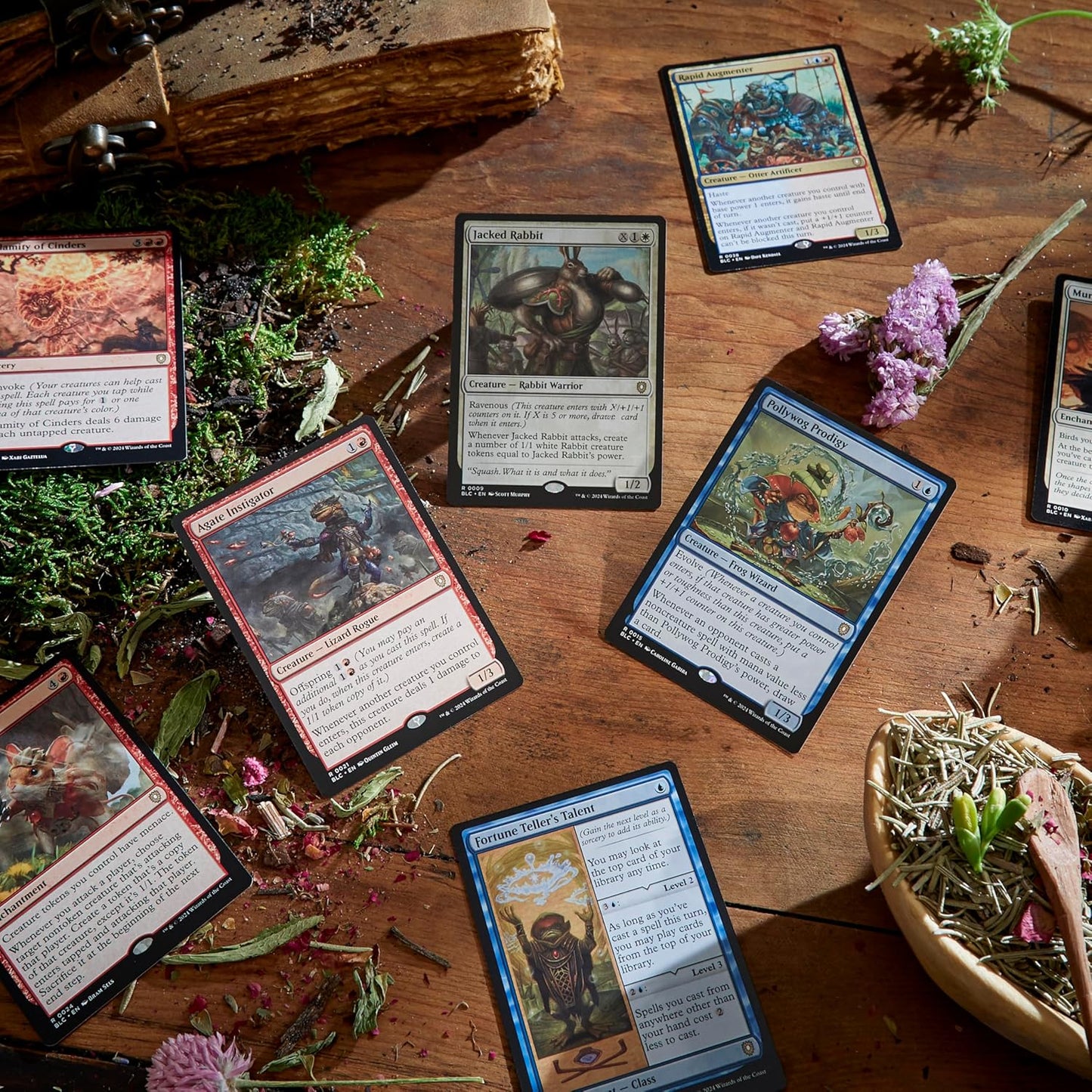 Magic: The Gathering Bloomburrow Commander Deck - Family Matters (100-Card Deck, 2-Card Collector Booster Sample Pack + Accessories)