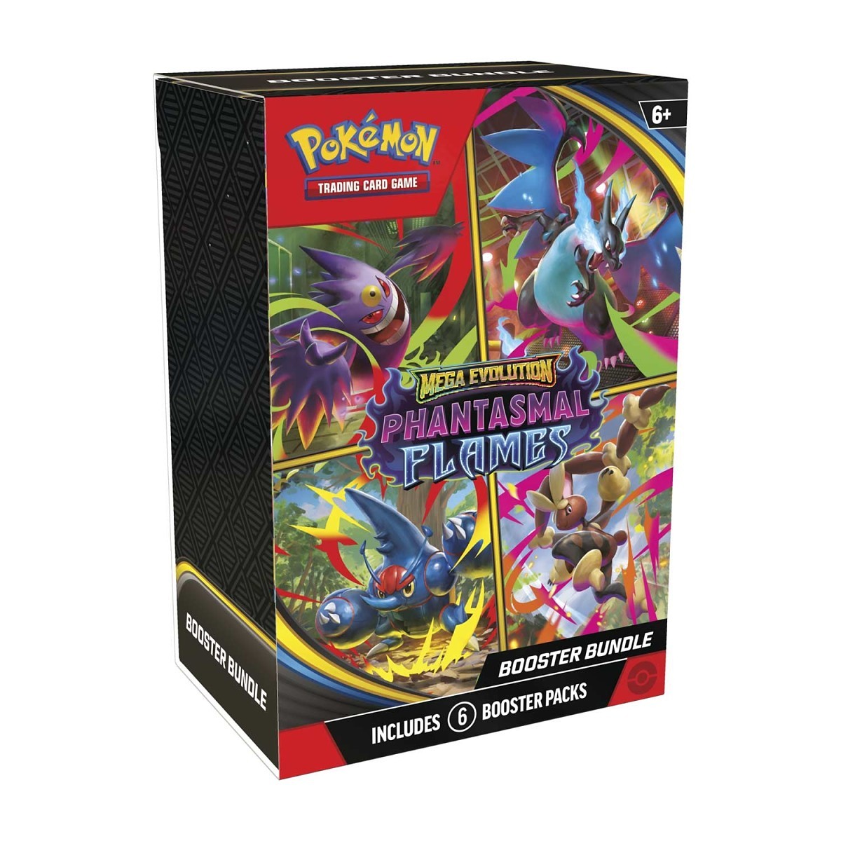 Pokémon TCG: Mega Evolution-Phantasmal Flames Booster Bundle (6 Packs) ***PRE-ORDER***