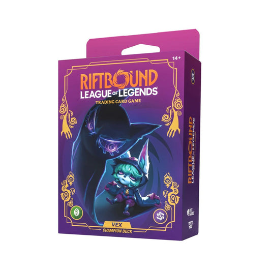 Riftbound: League of Legends TCG – Unleashed Champion Deck Vex | 56-Card Preconstructed Control Deck | Ready-to-Play Strategy Deck for New & Experienced Players (PRE-SALE MAY)