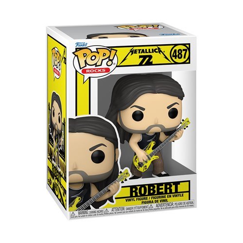 Robert #487 Funko Pop! Rocks Metallica (72 Seasons) - Approx. 3 3/4" Collectible Vinyl Figure Bundled with Display Box Protector Case - Estimated Arrival: Nov. 2025 (PRE-SALE)