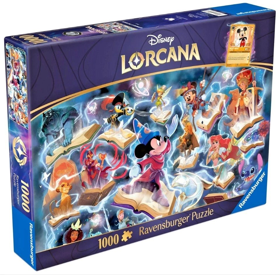 Disney Lorcana 1000 Pc Ravensburger Puzzle Glimmers o f The Realm Amber PRE-SALE