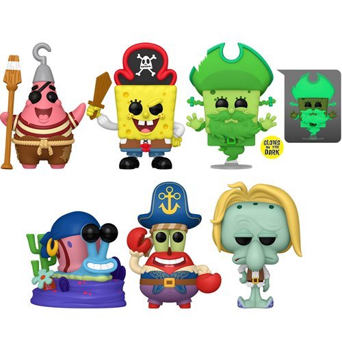 The SpongeBob Movie: Search for SquarePants Funko Pop! Set of 6 (SpongeBob SquarePants #1938, Patrick Star #1939, Gary #1940, Squidward Tentacles #1941, Mr. Krabs #1942, and SpongeBob as The Flying Dutchman #1943 Glow) - ETA: Nov. 2025 (PRE-SALE)