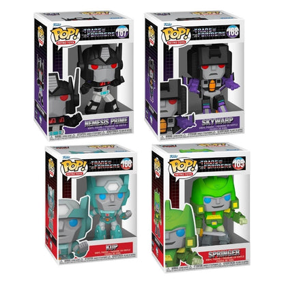 Transformers Wave 6 Funko Pop! - Set of 4 (Springer #165, Kup #166, Nemesis Prime #167, and Skywarp #168) Collectible Vinyl Figures - Estimated Arrival: Nov. 2025 (PRE-SALE)